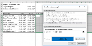 Zum Vergrößern bitte auf das Bild klicken Die letzte Regel: Farbige Aufgabenbalken