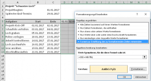 Zum Vergrößern bitte auf das Bild klicken Eine weitere Regel für den heutigen Tag