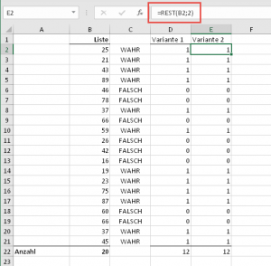 Zum Vergrößern bitte auf das Bild klicken Variante 2: Die Funktion REST