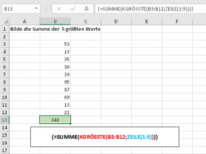 Zum Vergrößern bitte auf das Bild klicken Array-Formal: Die finale Lösung