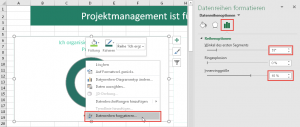 Zum Vergrößern bitte auf das Bild klicken Datenreihenoptionen anpassen