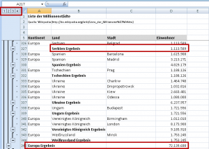 Zum Vergrößern bitte auf das Bild klicken Zwei Teilergebnis-Ebenen