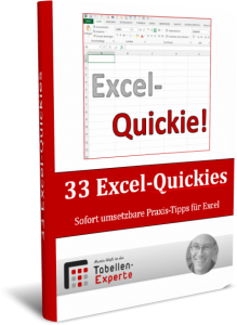Gratis E-Book: 33 Excel-Quickies Das E-Book 33 Excel-Quickies