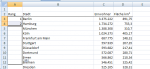 Wert nach unten ziehen