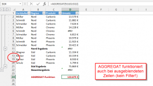 Zum Vergrößern bitte auf das Bild klicken Manuell ausgeblendete Zeilen