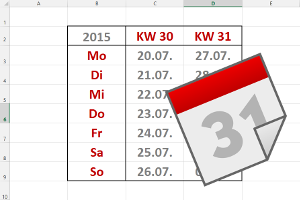 Tage einer Kalenderwoche