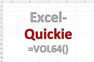 Excel-Quickies (Vol 64)