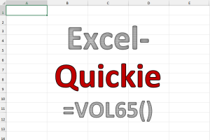 Excel-Quickies (Vol 65)