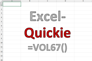 Excel-Quickies (Vol 67)