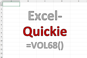 Excel-Quickies (Vol 68)