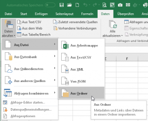 Zum Vergrößern bitte auf das Bild klicken Ein Verzeichnisbaum soll eingelesen werden...