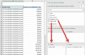 Zum Vergrößern bitte auf das Bild klicken Die gewünschten Felder platzieren