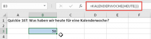 Zum Vergrößern bitte Bild anklicken Die aktuelle Kalenderwoche