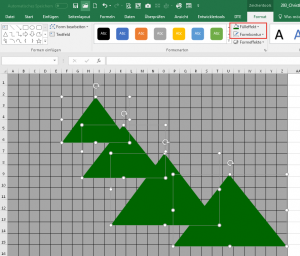 Excel 2007-2013: Dreiecksform erstellen
