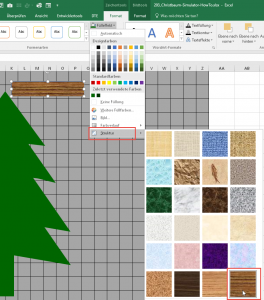 Struktur als Fülleffekt