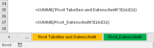 Zum Vergrößern bitte Bild anklicken Blattnamen mit und ohne Leerzeichen
