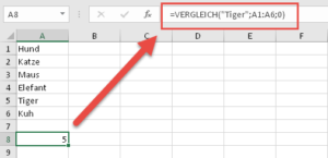 Zum Vergrößern bitte auf das Bild klicken Die VERGLEICH-Funktion