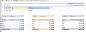Zum Vergrößern bitte Bild anklicken Ein Datenschnitt für alle Pivots