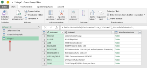 Zum Vergrößern bitte auf das Bild klicken Die Ergebnisse der neuen Abfrage