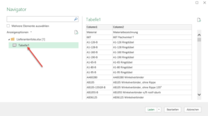 Zum Vergrößern bitte auf das Bild klicken Das Navigator-Fenster