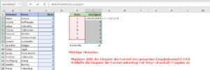 Zum Vergrößern bitte auf das Bild klicken HÄUFIGKEIT als Matrix-Funktion eingeben