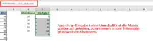 Zum Vergrößern bitte auf das Bild klicken Die Matrix ist wieder aufgehoben