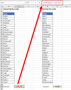 Ohne Hilfsspalte: Eine Matrixformel