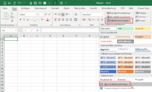 Zum Vergrößern bitte Bild anklicken Eine neue Zellenformatvorlage anlegen