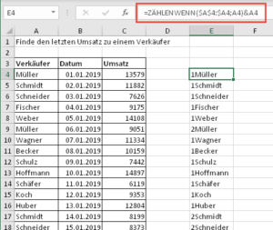 Zum Vergrößern bitte auf das Bild klicken Position + Verkäufername kombinieren