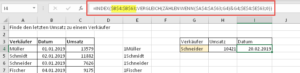 Zum Vergrößern bitte auf das Bild klicken Eine kleine Anpassung liefert das passende Datum