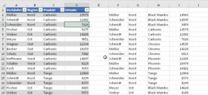 Zum Vergrößern bitte auf das Bild klicken Die Sortierung passt sich dynamisch an