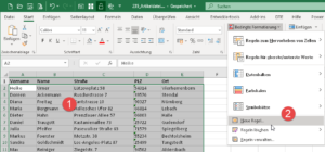 Zum Vergrößern bitte auf das Bild klicken Eigene Formatierungsregel anlegen