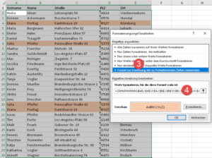 Zum Vergrößern bitte auf das Bild klicken Die ZÄHLENWENNS-Funktion kommt zum Einsatz