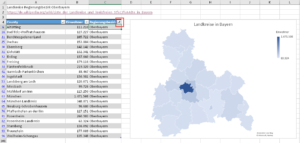 Zum Vergrößern bitte auf das Bild klicken Filter über eine zusätzliche Hilfsspalte