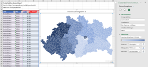 Zum Vergrößern bitte auf das Bild klicken Karte auf 2stelliger PLZ-Ebene