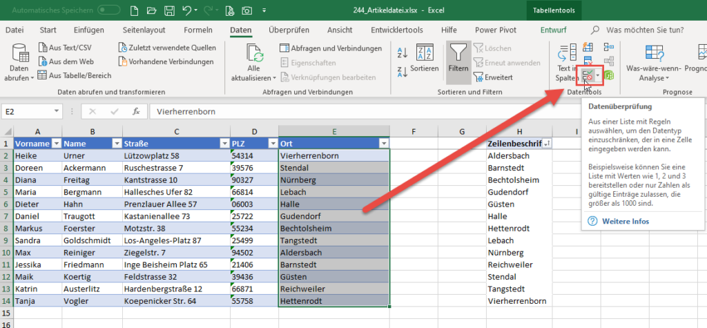 Excel Dynamische Dropdown Liste Automatisch Aktualisieren Dropdown-Liste: Dynamisch erweitert und sortiert | Der Tabellenexperte