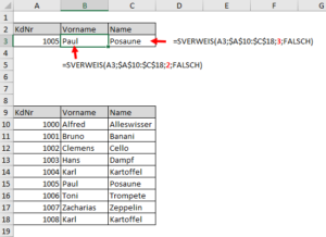 Zum Vergrößern bitte auf das Bild klicken Mehrere Werte erfordern mehrere Formeln