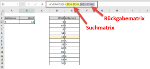 Zum Vergrößern bitte auf das Bild klicken XVERWEIS in seiner einfachsten Form