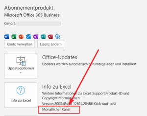 Zum Vergrößern bitte auf das Bild klicken Welche Office-Version ist im Einsatz?