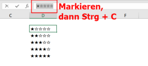 Zum Vergrößern bitte auf das Bild klicken Symbole markieren und kopieren