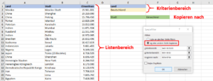 Zum Vergrößern bitte auf das Bild klicken Optionen des Spezialfilters