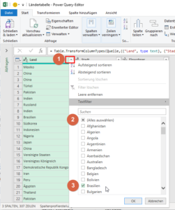 Zum Vergrößern bitte auf das Bild klicken Einen manuellen Filter setzen