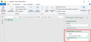 Zum Vergrößern bitte auf das Bild klicken Automatisch angewendete Schritte entfernen