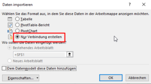 Zum Vergrößern bitte auf das Bild klicken ...und nur als Verbindung eingerichtet