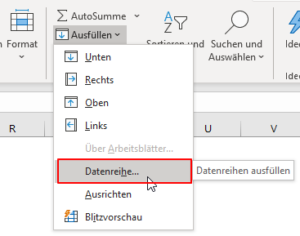 Zum Vergrößern bitte Bild anklicken EIne Datenreihe ausfüllen...