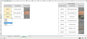 Zum Vergrößern bitte auf das Bild klicken Beispiel 2: Artikelliste