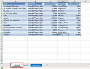 Zum Vergrößern bitte auf das Bild klickenv Die Datensätze hinter dem geklickten Wert