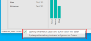 Basis für das Spaltenprofil ändern