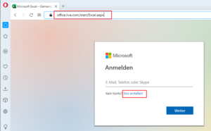 Zum Vergrößern bitte auf das Bild klicken Ein neues Konto erstellen
