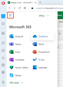 Zum Vergrößern bitte auf das Bild klicken Zugriff auf andere Office-Anwendungen